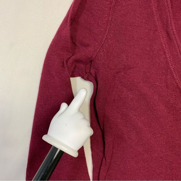 Aero Burgundy Cardigan Sweater Women’s Medium Academia School Hermione Hogwarts - Picture 4 of 8